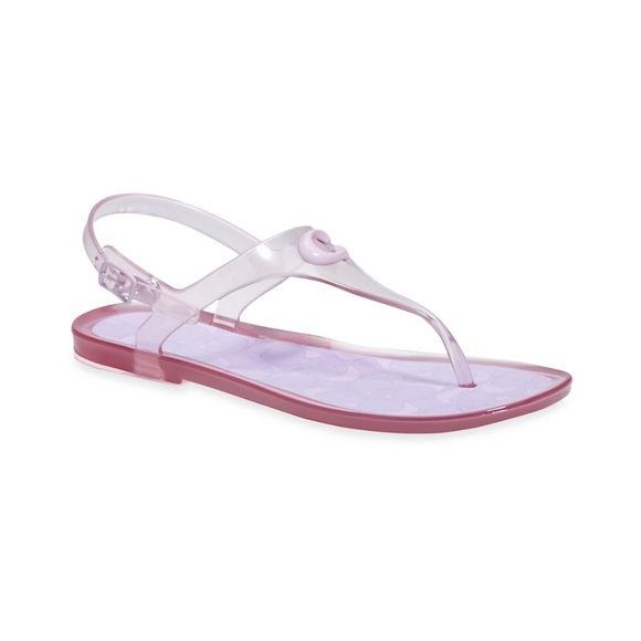NWT COACH Natalee Jelly Slingback Thong Sandals - Picture 3 of 4